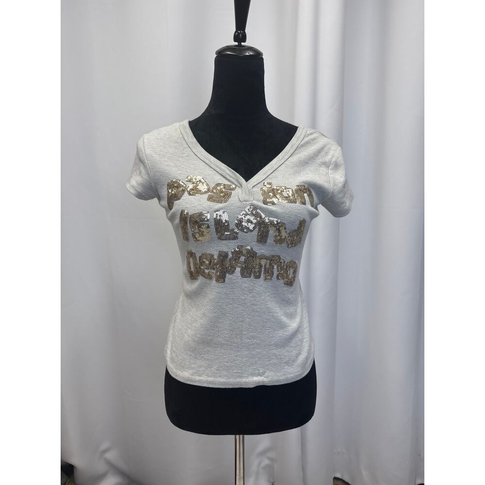 Gold sequined top size S
Ptp- 15
Length-20